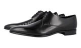 Prada Men's Black Leather Derby Business Shoes 2E2701