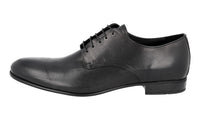 Prada Men's Black Leather Derby Business Shoes 2E2748