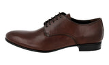 Prada Men's Brown Leather Derby Business Shoes 2E2748