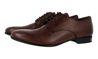 Prada Men's Brown Leather Derby Business Shoes 2E2748
