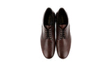 Prada Men's Brown Leather Derby Business Shoes 2E2748