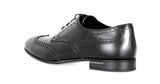 Prada Men's Black Full Brogue Leather Business Shoes 2EA039