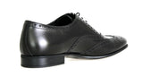 Prada Men's Black Full Brogue Leather Business Shoes 2EA039