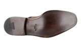 Prada Men's Brown welt-sewn Leather Bespoke High End Welt Sewn Business Shoes 2EA069