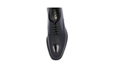 Prada Men's Black welt-sewn Leather Bespoke High End Welt Sewn Business Shoes 2EA072