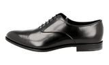 Prada Men's Black Leather Oxford Pointed Business Shoes 2EA099