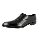 Prada Men's Black Leather Oxford Pointed Business Shoes 2EA099