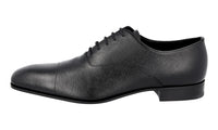 Prada Men's Black Saffiano Leather Oxford Business Shoes 2EA106