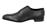 Prada Men's Black Saffiano Leather Oxford Business Shoes 2EA106