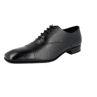 Prada Men's Black Saffiano Leather Oxford Business Shoes 2EA106