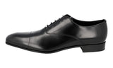Prada Men's Black Leather Oxford Business Shoes 2EA106