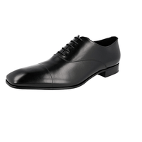 Prada Men's Black Leather Oxford Business Shoes 2EA106