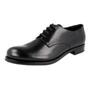 Prada Men's Black welt-sewn Leather Derby Business Shoes 2EA113