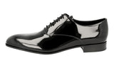 Prada Men's Black Leather Wedding Black-tie Oxford Dress Business Shoes 2EA116
