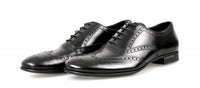 Prada Men's 2EA118 3G7U F0002 Full Brogue Leather Business Shoes