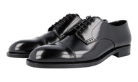 Prada Men's Black welt-sewn Leather Business Shoes 2EA129