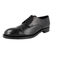 Prada Men's Black welt-sewn Leather Derby Business Shoes 2EA129