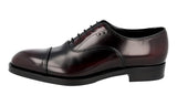 Prada Men's Brown welt-sewn Leather Oxford Business Shoes 2EA130