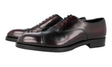 Prada Men's Brown welt-sewn Leather Oxford Business Shoes 2EA130