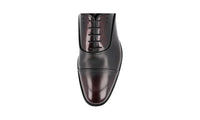 Prada Men's Brown welt-sewn Leather Oxford Business Shoes 2EA130