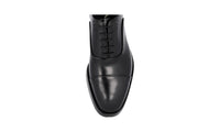 Prada Men's Black Leather Business Shoes 2EA130