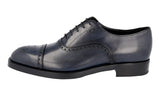 Prada Men's Blue Full Brogue Leather Business Shoes 2EA135