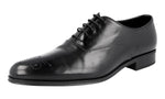 Prada Men's 2EA141 V69 F0002 Full Brogue Leather Business Shoes
