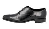 Prada Men's Black Full Brogue Leather Oxford Business Shoes 2EA141