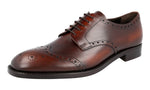 Prada Men's 2EA143 3F33 F0038 welt-sewn Leather Business Shoes