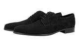 Prada Men's Black Leather Derby Business Shoes 2EA148
