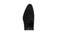 Prada Men's Black Leather Derby Business Shoes 2EA148