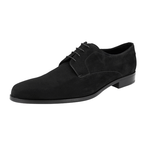Prada Men's Black Leather Derby Business Shoes 2EA148