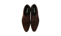 Prada Men's Brown Leather Derby Business Shoes 2EA148