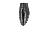 Prada Men's Black Brushed Spazzolato Leather Oxford Business Shoes 2EA149