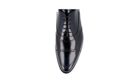 Prada Men's Blue Brushed Spazzolato Leather Oxford Business Shoes 2EA149