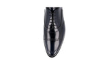Prada Men's Blue Brushed Spazzolato Leather Oxford Business Shoes 2EA149