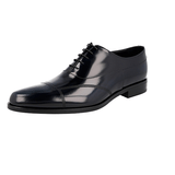 Prada Men's Blue Brushed Spazzolato Leather Oxford Business Shoes 2EA149