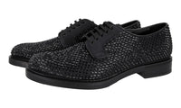 Prada Men's Black welt-sewn Derby Business Shoes 2EA151