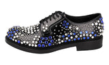 Prada Men's Black Leather Crystal Vip Artist Business Shoes 2EA151