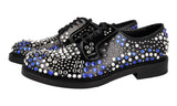 Prada Men's Black Leather Crystal Vip Artist Business Shoes 2EA151