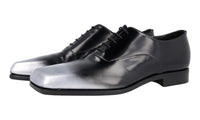 Prada Men's Black Brushed Spazzolato Leather Business Shoes 2EA165