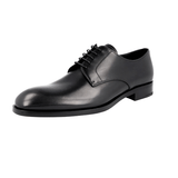 Prada Men's Black welt-sewn Leather Derby Business Shoes 2EB091
