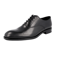 Prada Men's Black welt-sewn Leather Oxford Business Shoes 2EB092