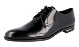 Prada Men's 2EB113 P39 F0002 Brushed Spazzolato Leather Business Shoes