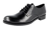 Prada Men's 2EB116 055 F0002 Brushed Spazzolato Leather Business Shoes
