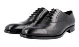 Prada Men's Black Leather Cap Toe Oxford Business Shoes 2EB121