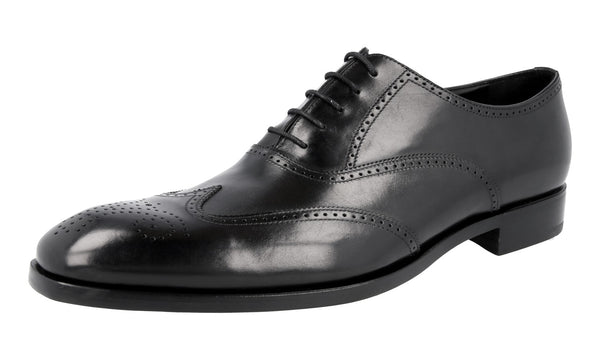Prada Men's 2EB124 3F33 F0002 Full Brogue Leather Business Shoes