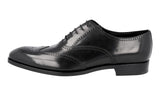 Prada Men's Black Full Brogue Leather Business Shoes 2EB124
