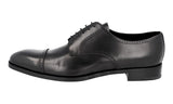 Prada Men's Black Full Brogue Leather Business Shoes 2EB125