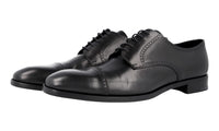Prada Men's Black Full Brogue Leather Business Shoes 2EB125